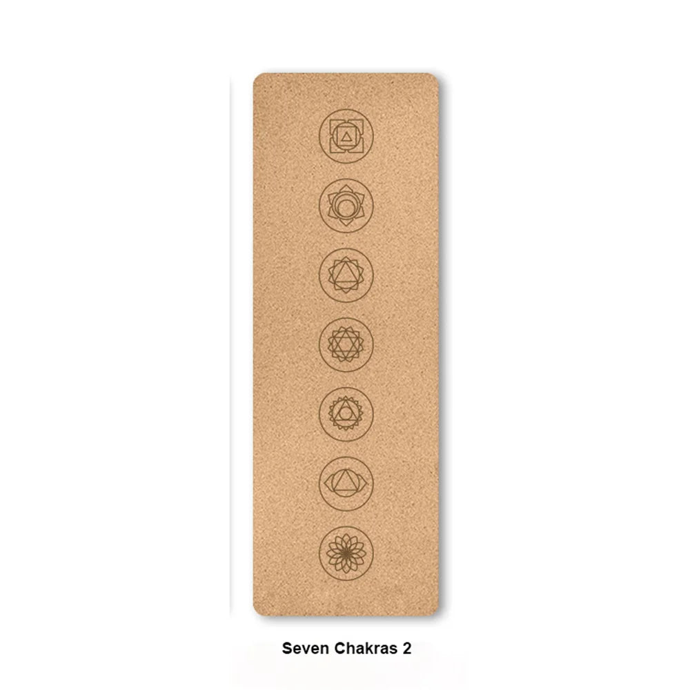 183cm TPE Natural Cork Anti-Skid Yoga Mat with Position Line - Sweatproof, Tear-Resistant, Perfect for Sports, Fitness, Pilates - Image 16