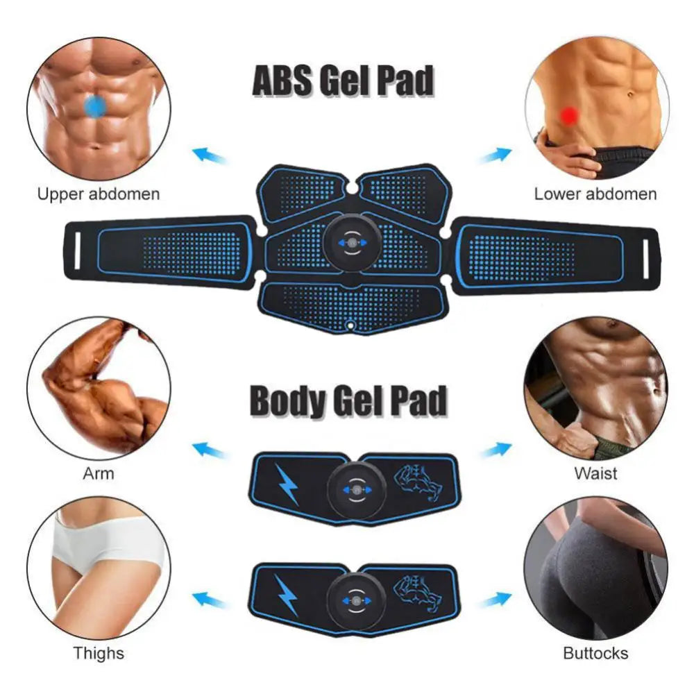 Electric Abdominal Muscle Trainer - EMS Fitness Slimming Exercise Machine for Home Gym - Image 7