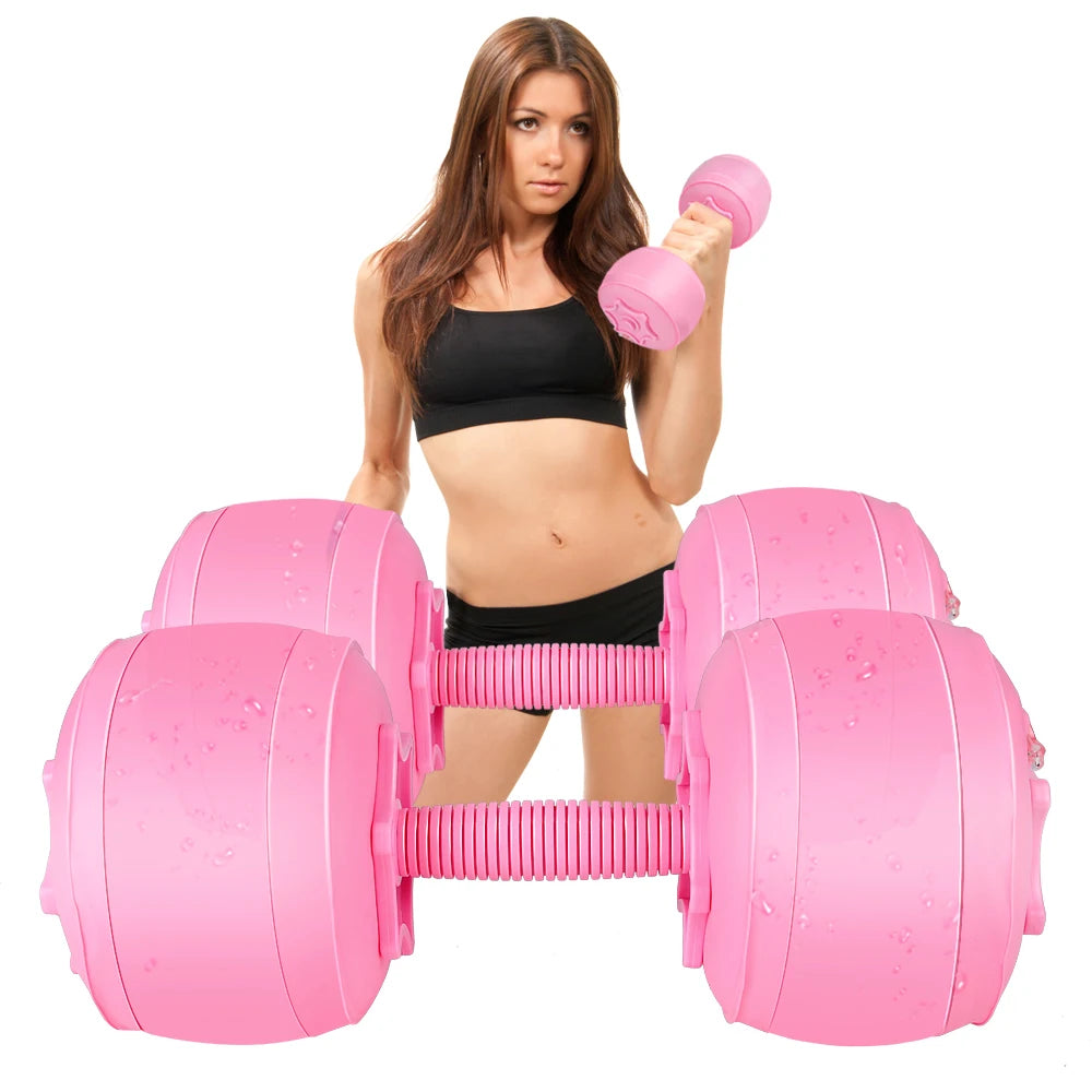 Deiris Adjustable Water-Filled Travel Dumbbell Set (1-35 KG) - Portable Fitness Weights for Home Gym Training - Image 12